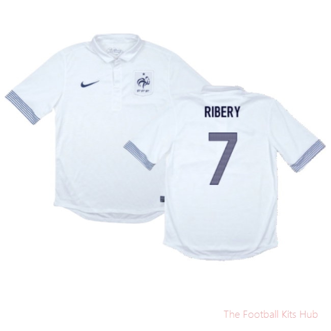 France 2012-13 Away Shirt (Excellent) (Ribery 7)-unisoccer store